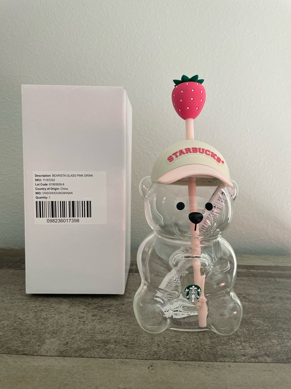 Pink Drink Starbucks Bearista